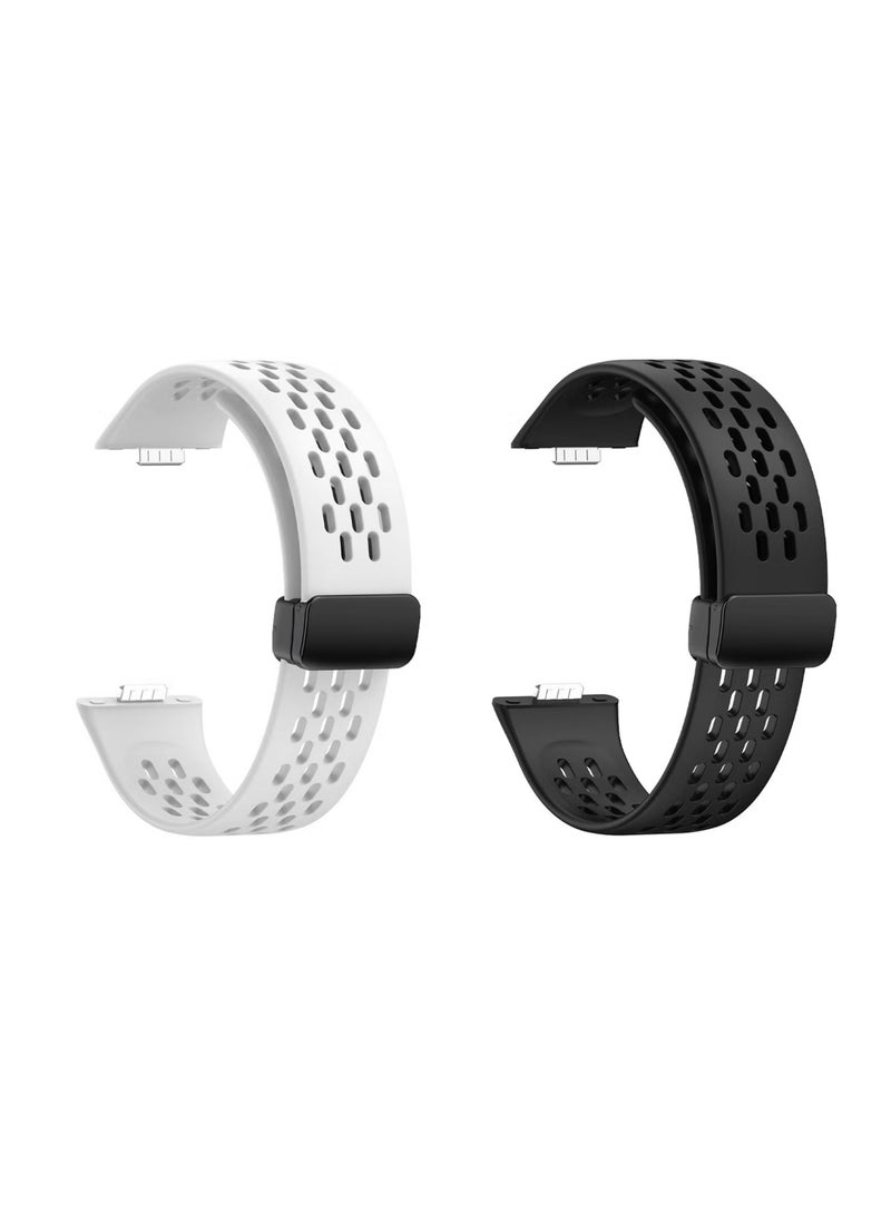 HW - 2 PCS Silicone Sport Watch Strap/Watchband for HUAWEI Watch Fit 3 Smartwatch - Image 1