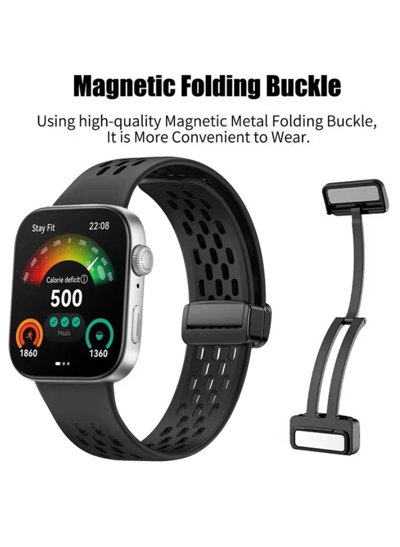 HW - 2 PCS Silicone Sport Watch Strap/Watchband for HUAWEI Watch Fit 3 Smartwatch - Image 1