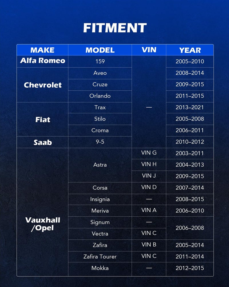 Orion Motor Tech Engine Camshaft Tensioning Locking Alignment Timing Belt Tool Kit Compatible with Chevy Cruze Aveo Alfa Romeo Fiat 16V 1.4 1.6 1.8 en6340 km6340 - Image 2