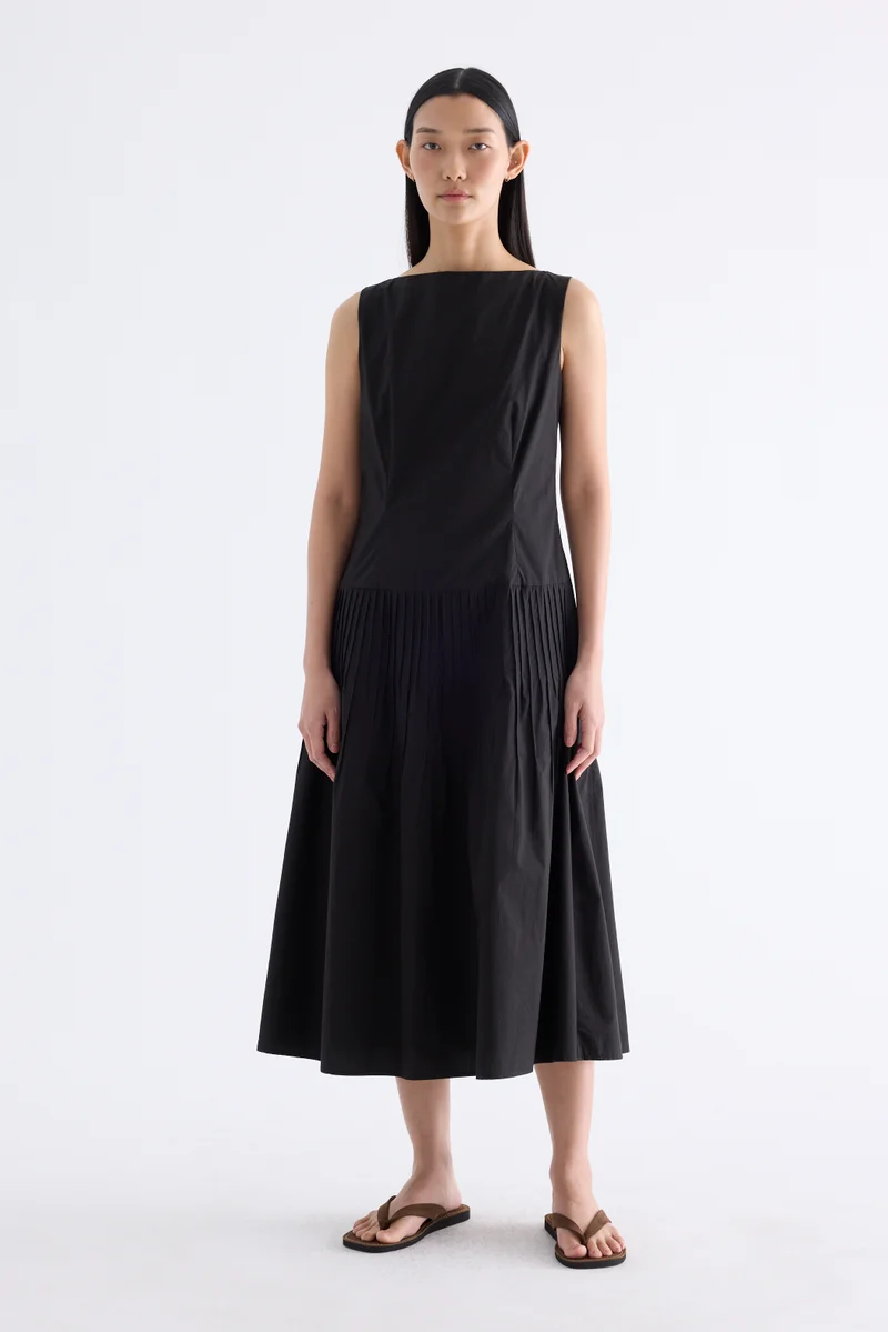 Genefer Pleat Waist Dress