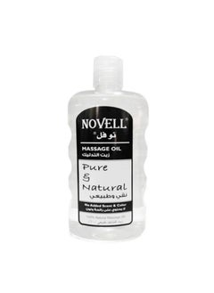 NOVELL Novell Pure & Natural Massage Oil, 750 ml - 100% Natural, Scent-Free, Non-Greasy Body Oil for Relaxation, Hydration & Skin Softening, Suitable for All Skin Types 