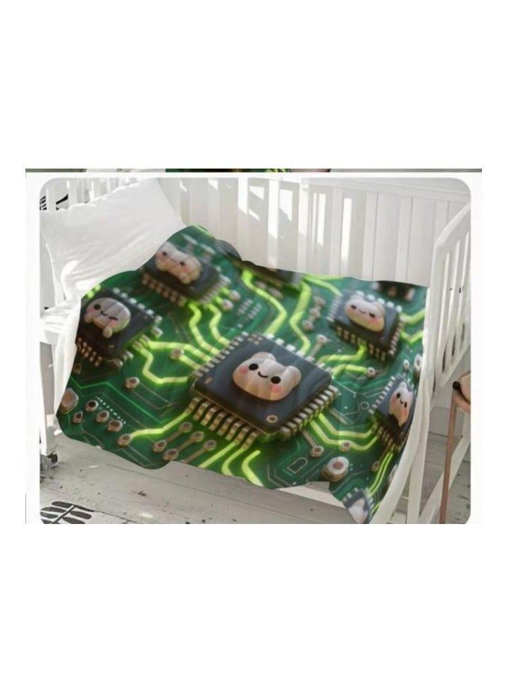 general Children's or student cartoon flannel thin blanket (warm and comfortable, suitable for sleep, games) 100cm*150cm - 667 - Image 3