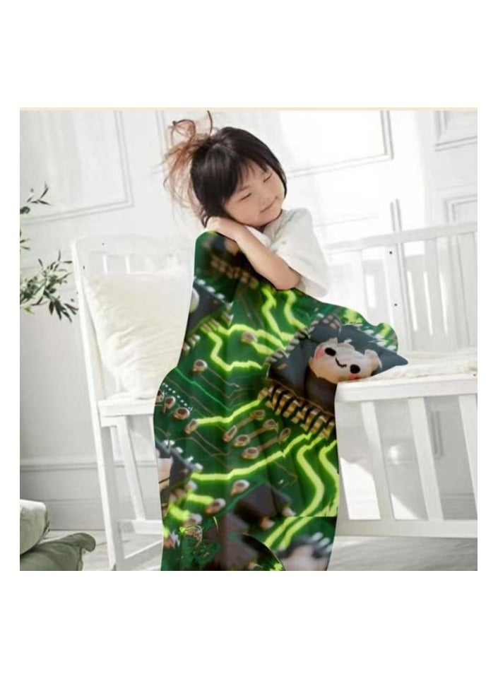 general Children's or student cartoon flannel thin blanket (warm and comfortable, suitable for sleep, games) 100cm*150cm - 667 - Image 4