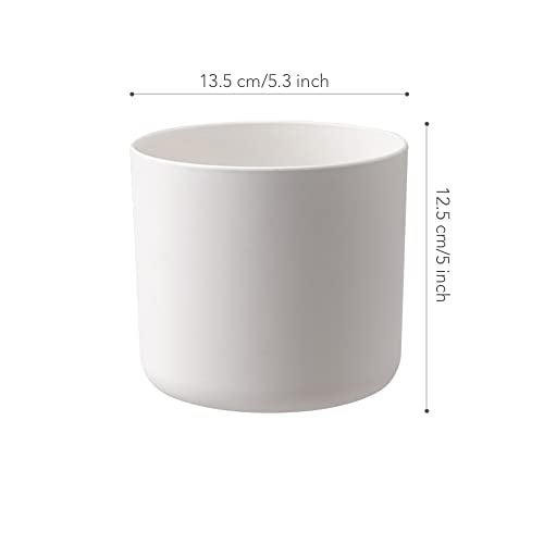 TwoDays Off-White Inspired Sneaker Planter, Hypebeast Room Decor, Small 5 Inch Cylinder White Plastic Indoor Plant Pot with Built in Drainage Hole, Mini Flower Pot, Sneakerhead Gift. - Image 4
