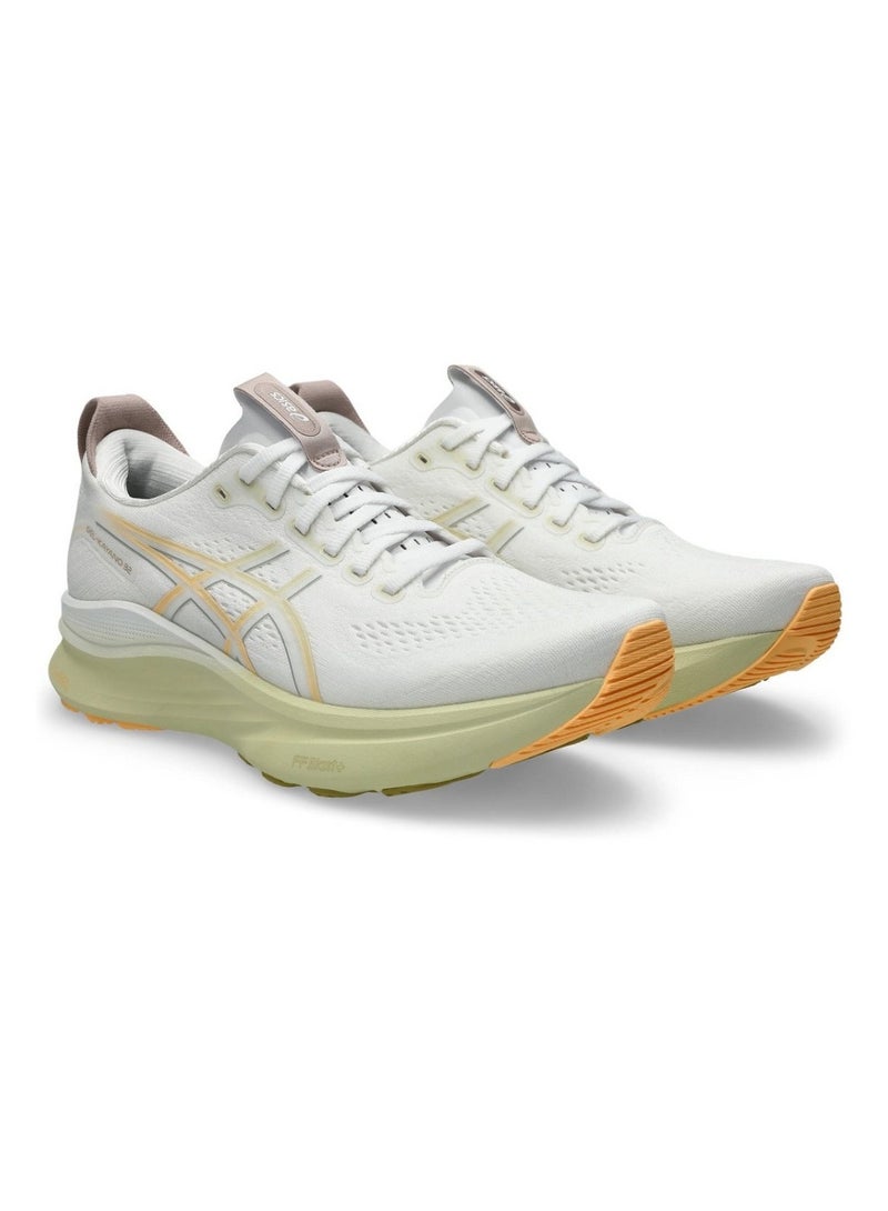 Onitsuka Tiger Kayano 32 Running Shoes – White/Orange Glow | Lightweight & Supportive Sneakers - Image 3