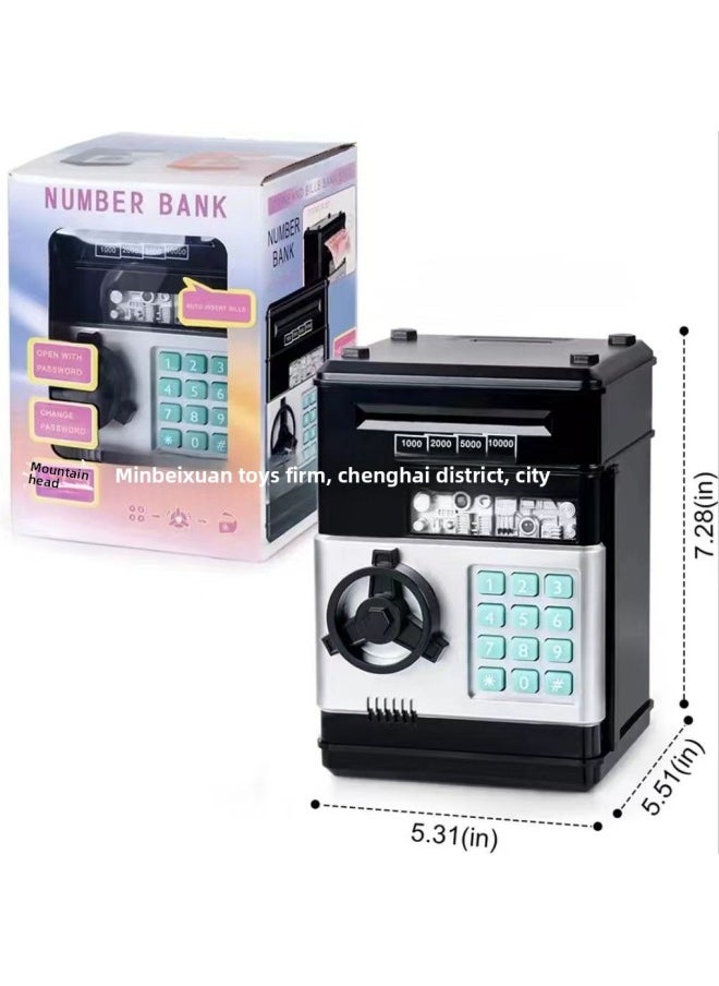 Generic Children's Savings Piggy Bank Anti-drop Cyber Celebrity Cipher Box Girls Boys Girls Children's Day Gift-Color:Pink  - Image 4