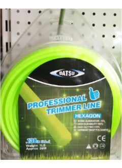 Fishing Line 3.5mm 45MT 6 Corner Green