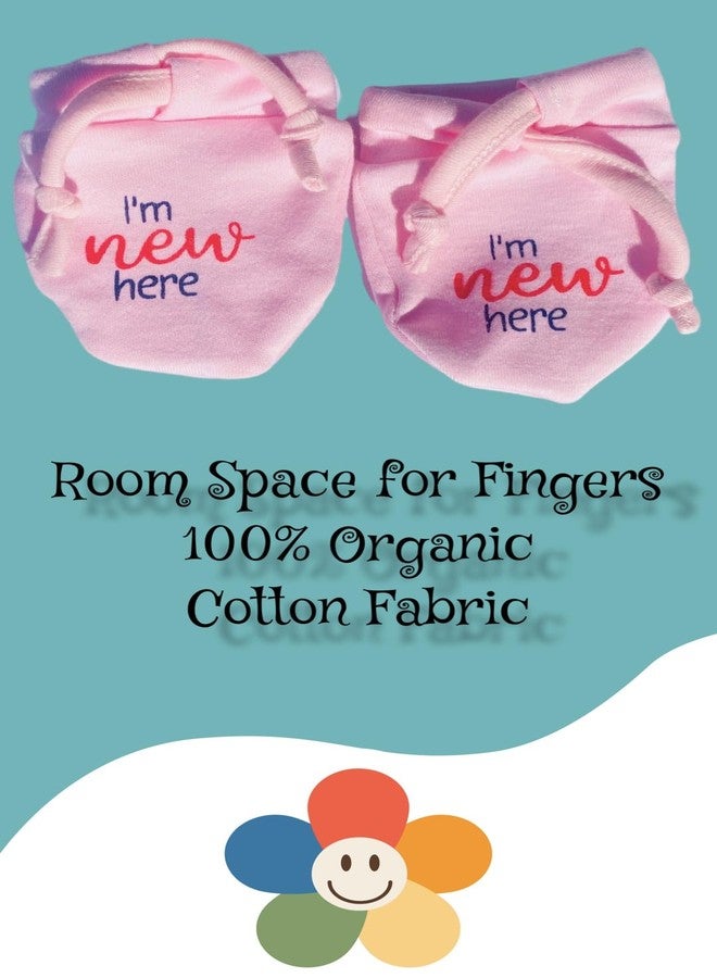 Wavva® Cotton Dori Mittens for New Born Baby (0-6 Months) | Cotton Gloves with Gentle Elastic Thread Wristbands for Baby 0 to 6 Months| New Born Baby Products. (Pack of 6 Pairs) - Image 5