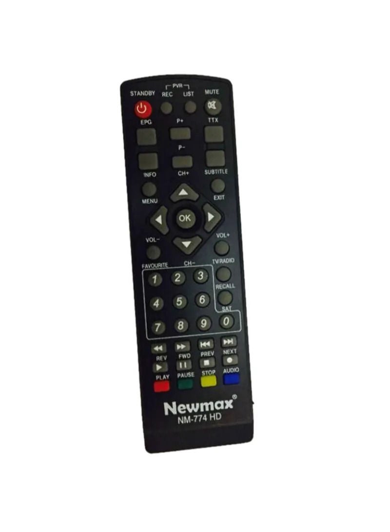 Newmax Satellite Receiver Remote Control Black