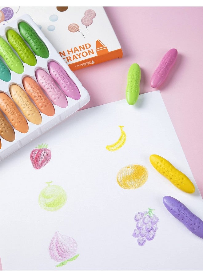 YPlus Peanut Crayons for Toddlers, Macaron 24 Colors Non-Toxic Crayons for Kids Ages 2-4, Easy to Hold Washable Toddler Crayons, Coloring Art Supplies Toys - Image 5