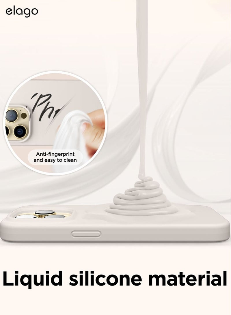 Elago Silicone Shockproof iPhone 14 Pro Max Case Cover with MagSafe - Stone - Image 5