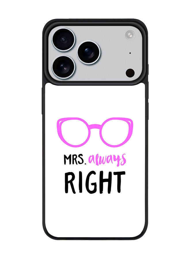 Stylizedd iPhone 17 Pro Case, [Compatible with MagSafe] Slim Magnetic cover Phone Case iPhone 17 Pro -Mrs. Always Right - Image 1