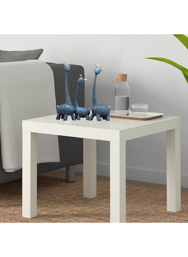 LADROX® Giraffe Sculpture Family of Three Statues Resin Sculptures for Home Decoration, Figurine Accessories, Art Gifts, Crafts, Desk Ornaments (Pack of 3, Blue Color) - Image 3