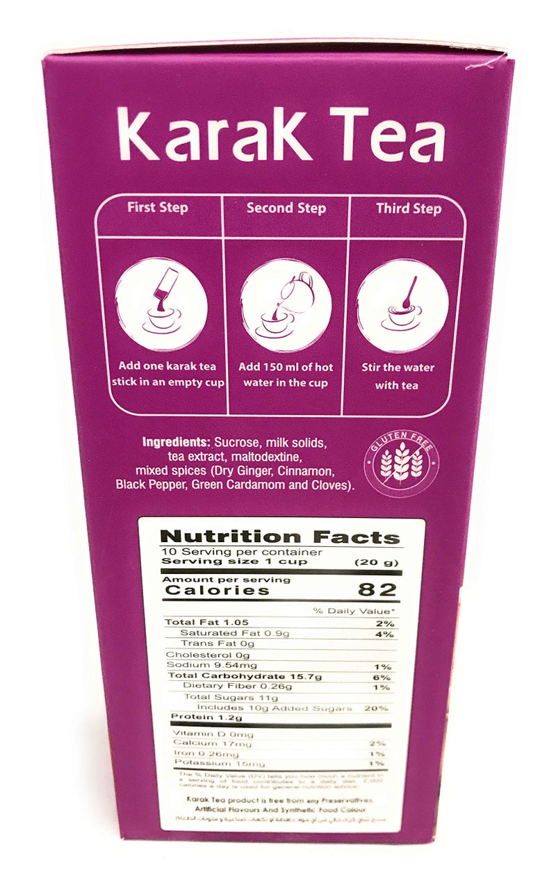 Karak Tea Masala Flavor Instant Premix 100% Natural with Milk Powder Pre Mix Chai Latte - Image 2