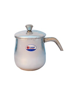 El Gawhara Czech milk pot stainless handles  size14 Silver Aluminum  El Gawhara 