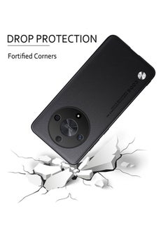 Code HONOR X9b 5G Case Premium PU Leather Slim Protective Business Design Luxury Rugged Full Body Shockproof Anti-Scratch Non-Slip Phone Cover with Soft Edge Cases Black  - Image 4