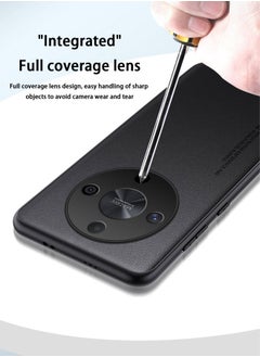 Code HONOR X9b 5G Case Premium PU Leather Slim Protective Business Design Luxury Rugged Full Body Shockproof Anti-Scratch Non-Slip Phone Cover with Soft Edge Cases Black  - Image 5