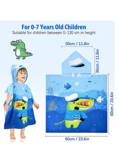 Beach Towels,Kids Poncho Hooded Towels, Children Hooded Swimming Towels Bathrobe Microfiber Ultra Soft Towel for Girls Boys Toddler 0-7 Years Old for Bath/Pool/Beach/Swim - pzsku/ZE0D343E37D7EB3A16A11Z/45/_/1701171306/76dc83e4-9ced-46ed-9eac-700c8028cf0f