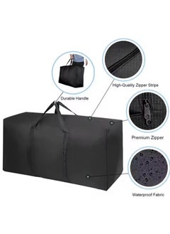 DUNISO 2-piece set 180L foldable quilted storage bag, extra large and thick splash proof luggage packaging bag, reusable large capacity activity luggage bag  - Image 2