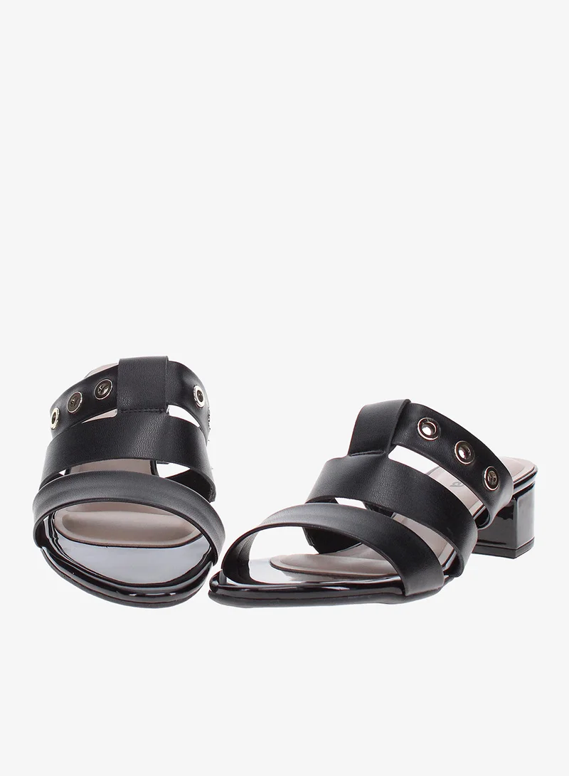 Moleca Black Moleca Women’s Heel Sandals – Stylish Slip-On Mid Heel Sandals for Casual Wear, Parties & Everyday Comfort for Women | Best Price UAE