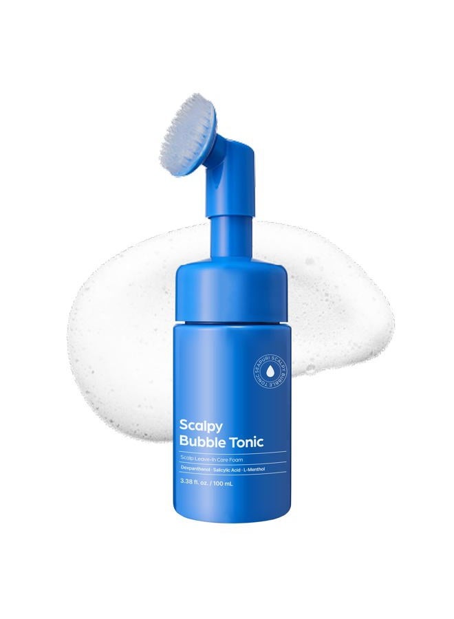 Seapuri علاج فروة الرأس المقشر الذي لا يحتاج للشطف - تونك فقاعات ديتوكس لفروة الرأس الجافة والحكة، يزيل القشور، الزهم والتراكم، حمض الساليسيليك والمنتول، العناية بالشعر الكورية - Image 1