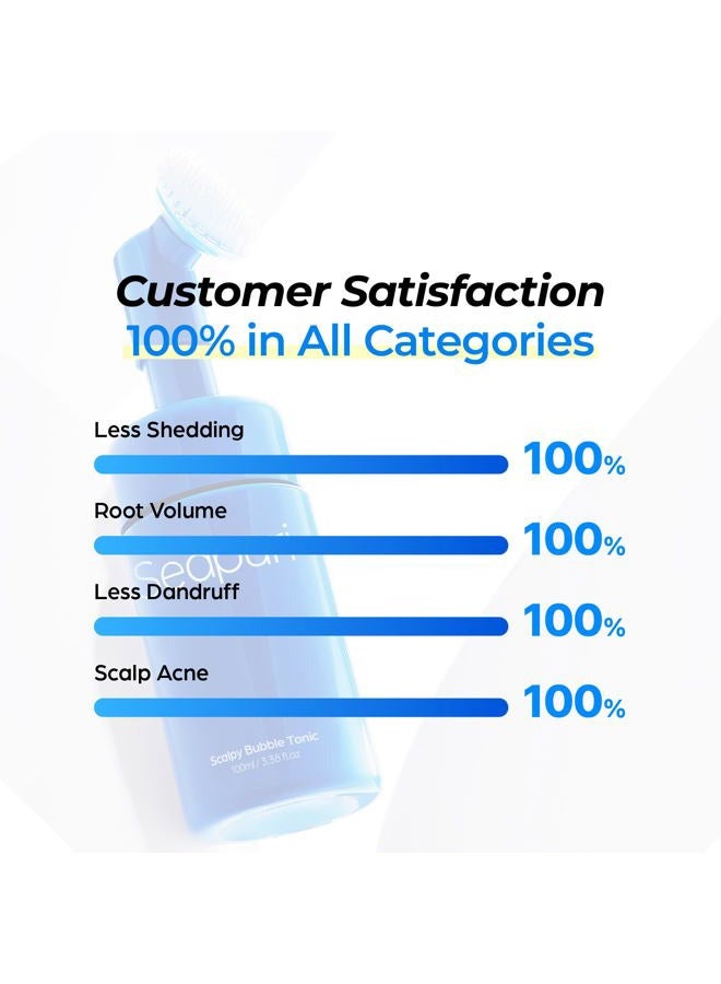 Seapuri علاج فروة الرأس المقشر الذي لا يحتاج للشطف - تونك فقاعات ديتوكس لفروة الرأس الجافة والحكة، يزيل القشور، الزهم والتراكم، حمض الساليسيليك والمنتول، العناية بالشعر الكورية - Image 2