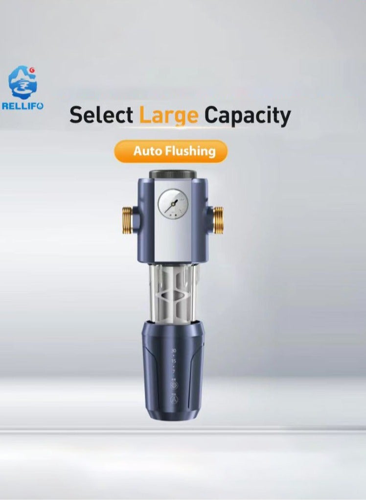 Rotation Fully automatic intelligent timing filtration Touchscreen, Filter，Reusable Whole House Spindown Pre Sediment Water Filter,Purifier for home Drinking Removes Impurities, Sediment From Water, Water Purifiers  - Image 2