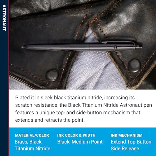 Fisher Space Pen Original Astronaut Space Pen, AG7 Series, Ballpoint, Black Titanium Nitride, Black Ink, Pocket Clip, Gift Box, Made in the USA - Image 3