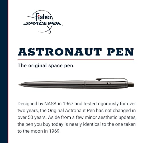 Fisher Space Pen Original Astronaut Space Pen, AG7 Series, Ballpoint, Black Titanium Nitride, Black Ink, Pocket Clip, Gift Box, Made in the USA - Image 2