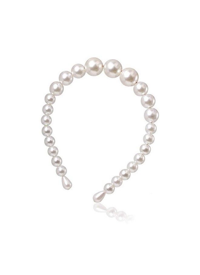 Lydztion Pearl Headbands For Women 1Pcs Elegant Bling Hair Clip Hairpins Headwear Barrette Styling Tools Accessories For Birthday Valentines Day Giftsa  - Image 2