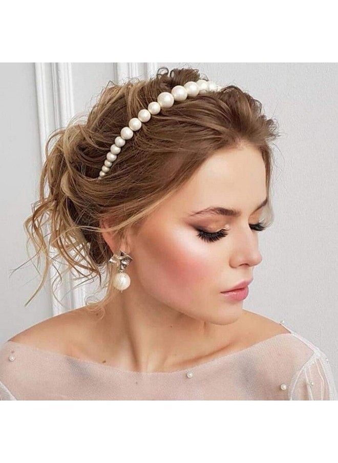 Lydztion Pearl Headbands For Women 1Pcs Elegant Bling Hair Clip Hairpins Headwear Barrette Styling Tools Accessories For Birthday Valentines Day Giftsa  - Image 3