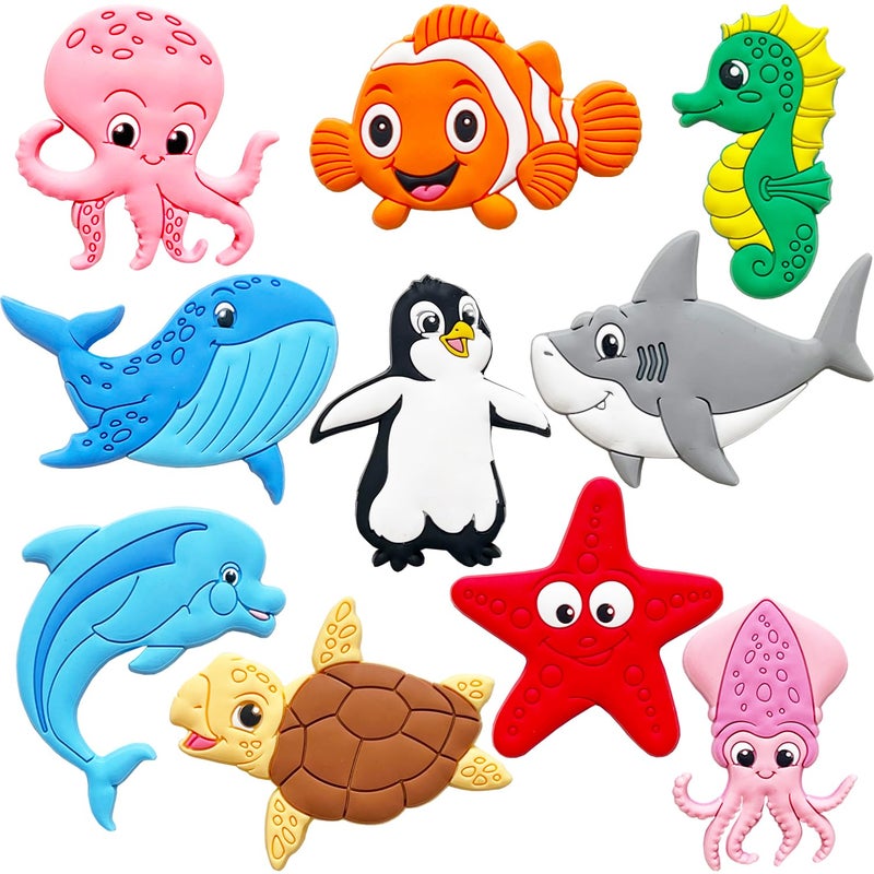 ALNETI Toddler Fridge Magnets for Kids Kid Refrigerator Magnets for Toddlers Ocean Animal Magnets for Fridge Toddler Magnets for Refrigerator Big Magnetic Animals Educational Magnet for Whiteboard - Image 2