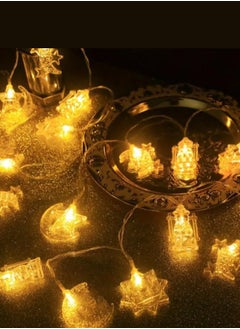 Plynox Elegant Ramadan String Lights, Moon & Star Crescent Design, Warm Golden Glow, Battery-Operated, Perfect for Home & Living Room Decor, Eid Mubarak Celebrations, Ramadan Decorations for Home (Batteries Not Included)  - Image 2