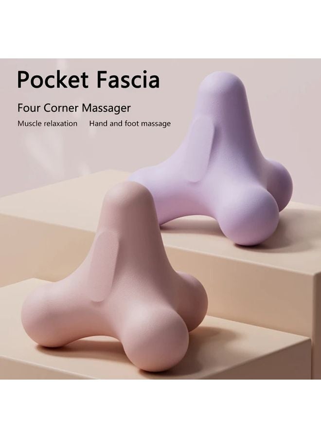 مساج الاسترخاء العضلي بكرة اللفافة الخضراء ذات الزوايا الأربعة للقدم والكتف والرقبة والظهر واليد - Image 2