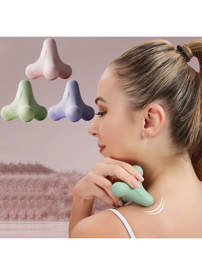 مساج الاسترخاء العضلي بكرة اللفافة الخضراء ذات الزوايا الأربعة للقدم والكتف والرقبة والظهر واليد - Image 5