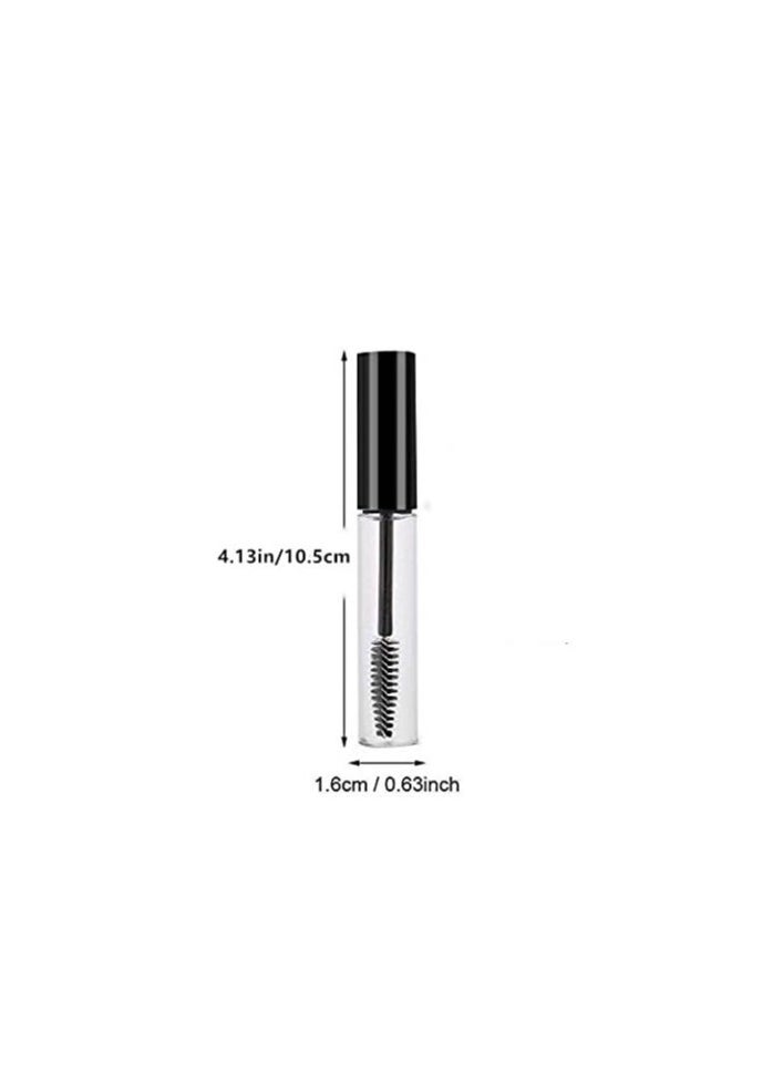 Sinen - 3pcs 10ml Empty Mascara Tube Wand Eyelash Cream Container Bottle with 3 Rubber Inserts 3 Funnels 3 Transfer Pipettes - Image 1