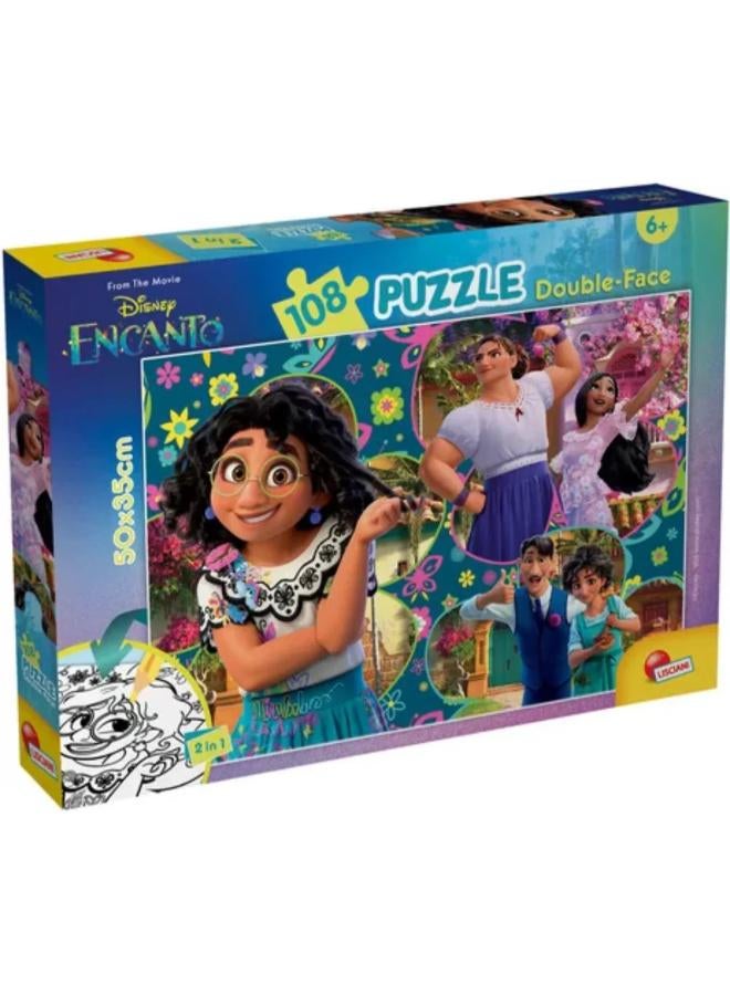 Lisciani Encanto Double-Face Puzzle - 108 Pieces - Image 1