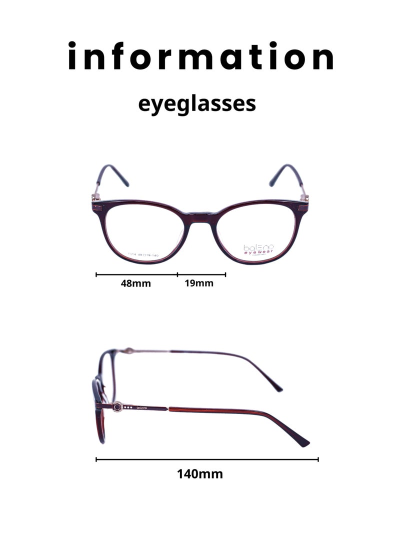 Baleno - WAYFARER Frame Eyeglasses with High-Quality Anti-Reflective Lenses - Stylish & Durable Prescription Glasses - Image 1