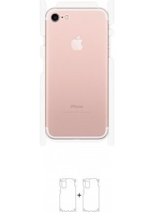Wrapsol iPhone 7 Back Side Protective Shock Absorbing Polyurethane Film Made in America  - Image 1