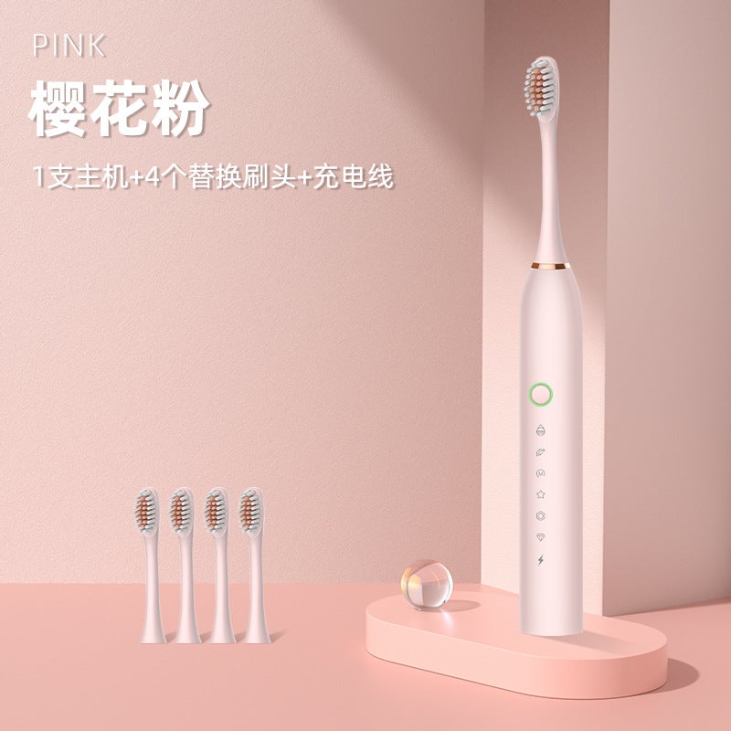 Electric Toothbrush Charging Adult Soft Hair Automatic Sound Wave Charging Smart Tooth Cleaning Artifact For Lovers - Image 1