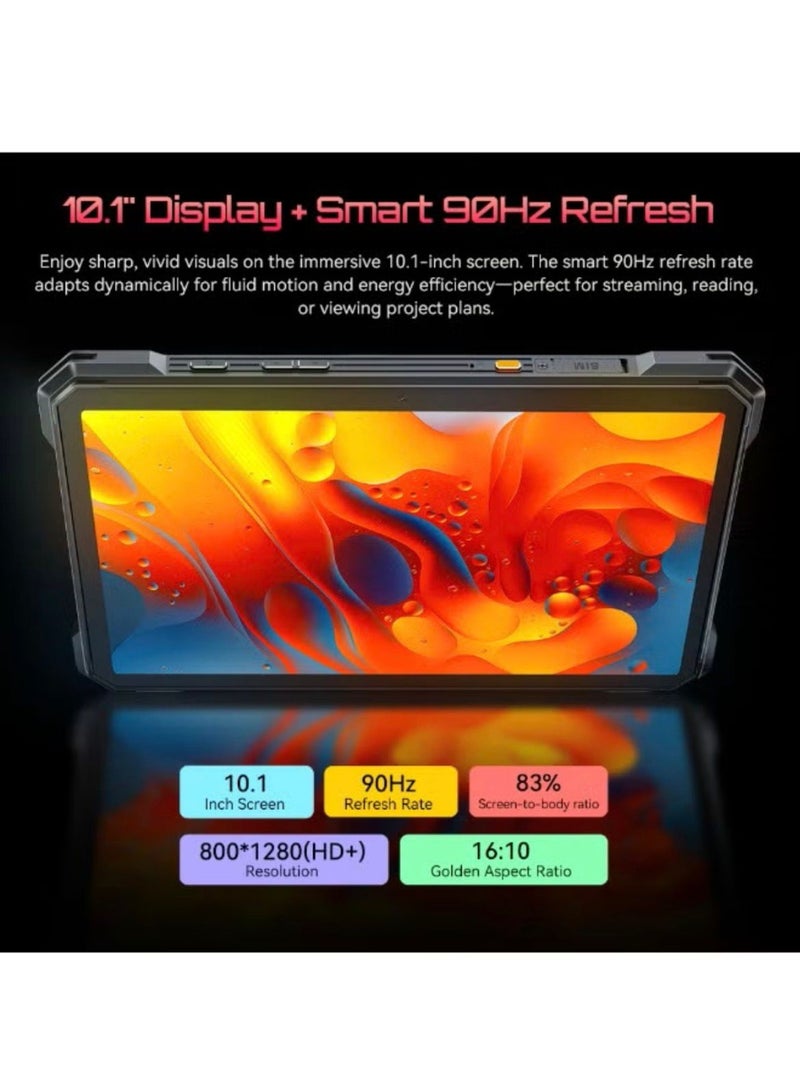 CUBOT TAB KINGKONGS Your Outdoor Command Center,15300mAh Super Battery,10.1'' Display ,Up to16GB RAM +256GB ROM Storage,48MP Rear Camera,Support Dual Nano SIM Card,Alloy Stand &Shoulder Strap,Built-In Camping Light,Dual Stereo Speakers. - Image 2