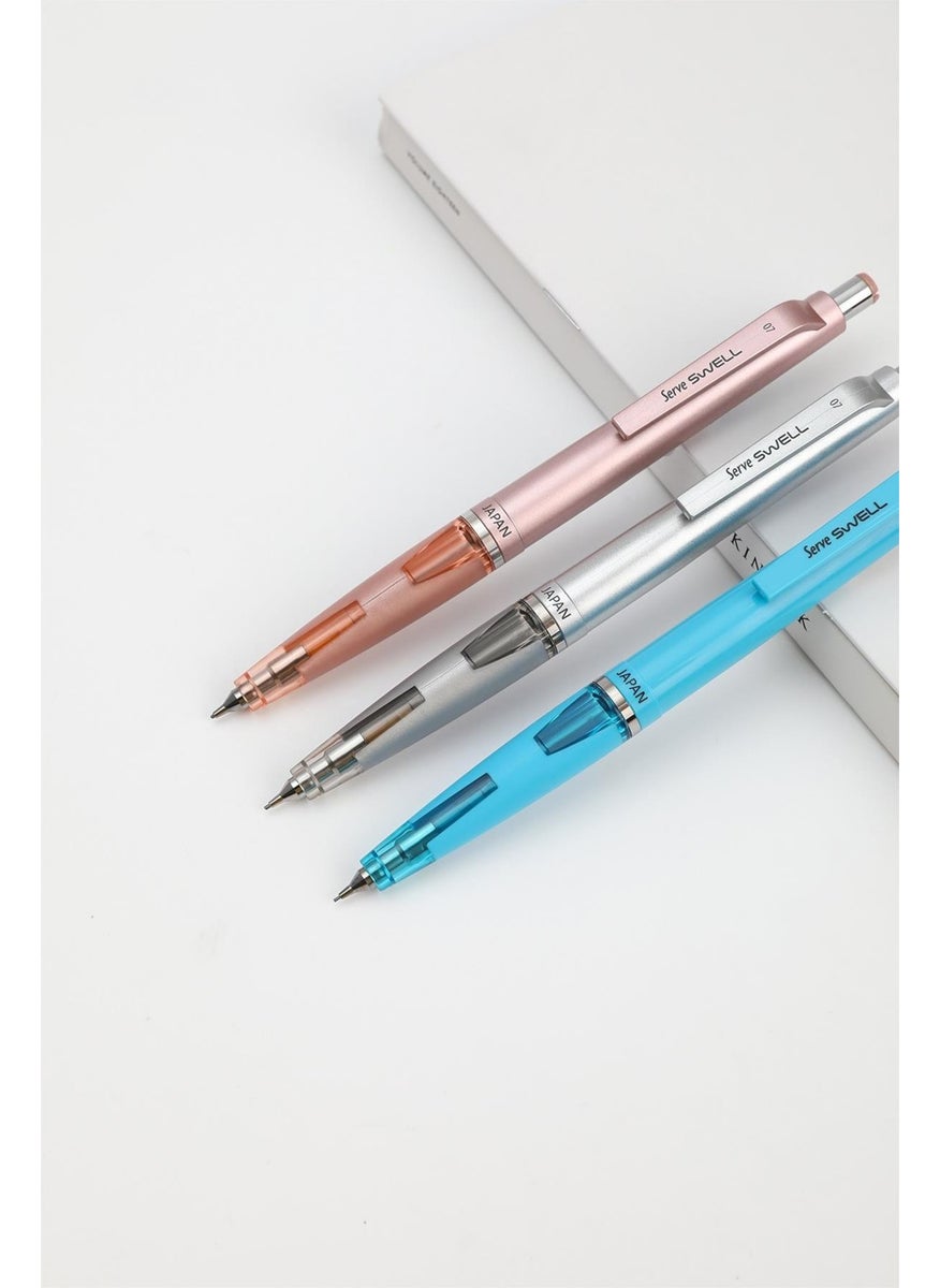 Serve Swell Mechanical Lead Pen Metallic Rose 07MM  - Image 3