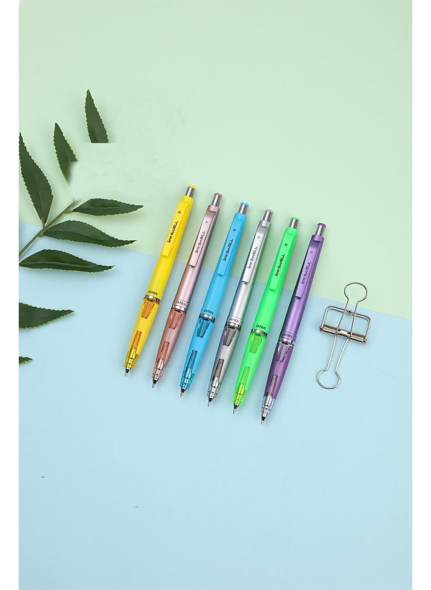 Serve Swell Mechanical Lead Pen Metallic Rose 07MM  - Image 2