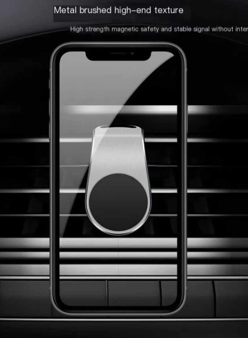 Red, Car Phone Holder, Air Outlet Rotating Magnetic Phone Holder, Safer Phone Holder - Image 3