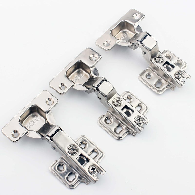 FURNEASER European Style Steel Auto Concealed Cabinet Hinges Pack of 5 Sets 0 Crank Full Overlay - Image 5