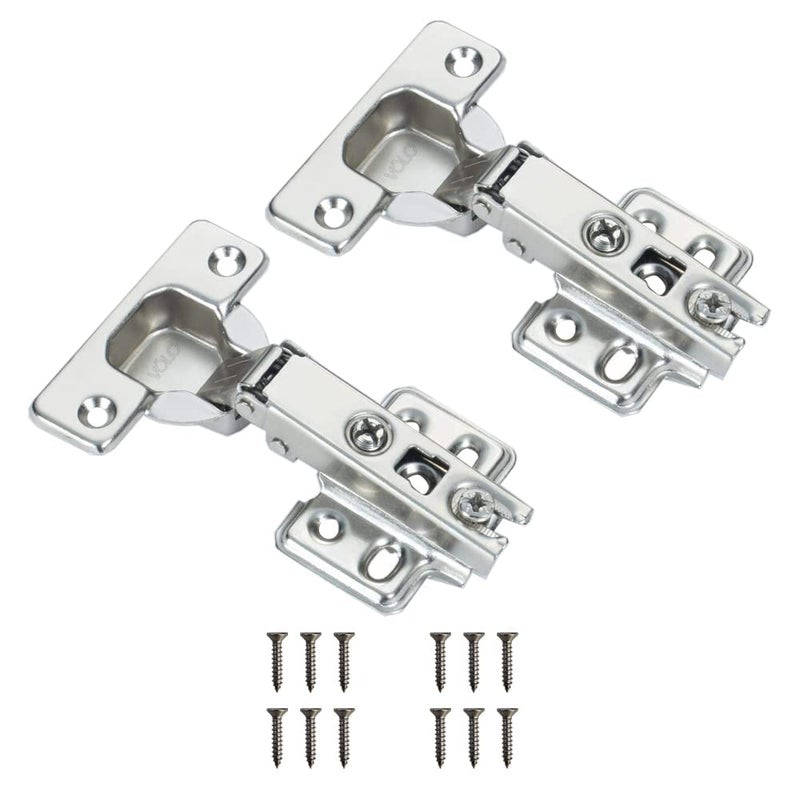 FURNEASER European Style Steel Auto Concealed Cabinet Hinges Pack of 5 Sets 0 Crank Full Overlay - Image 2