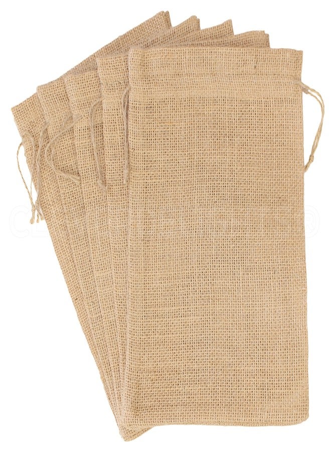 CleverDelights 8" x 12" Burlap Bags - 25 Pack - 8x12 Inch Jute Burlap Drawstring Sacks - Image 4