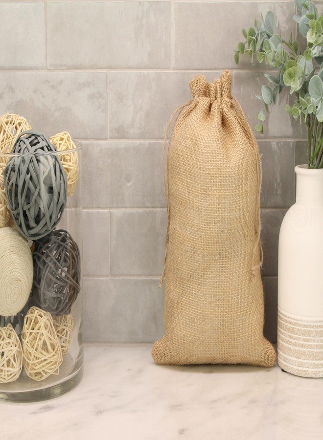 CleverDelights 8" x 12" Burlap Bags - 25 Pack - 8x12 Inch Jute Burlap Drawstring Sacks - Image 2