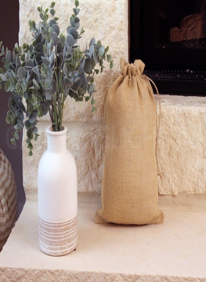 CleverDelights 8" x 12" Burlap Bags - 25 Pack - 8x12 Inch Jute Burlap Drawstring Sacks - Image 5