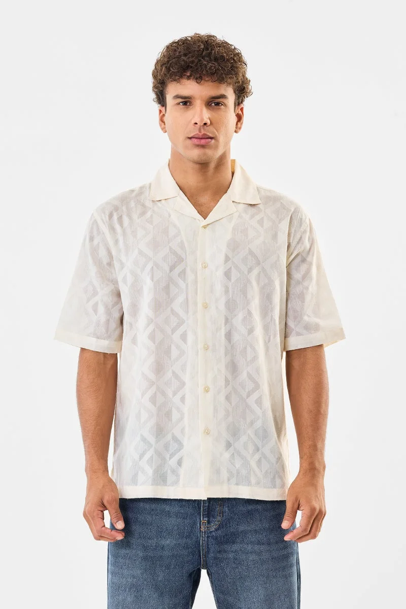 سنيتش قميص قطني % بتصميم ذاتي وقصة واسعة